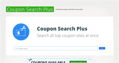 Desktop Screenshot of couponsearchplus.com